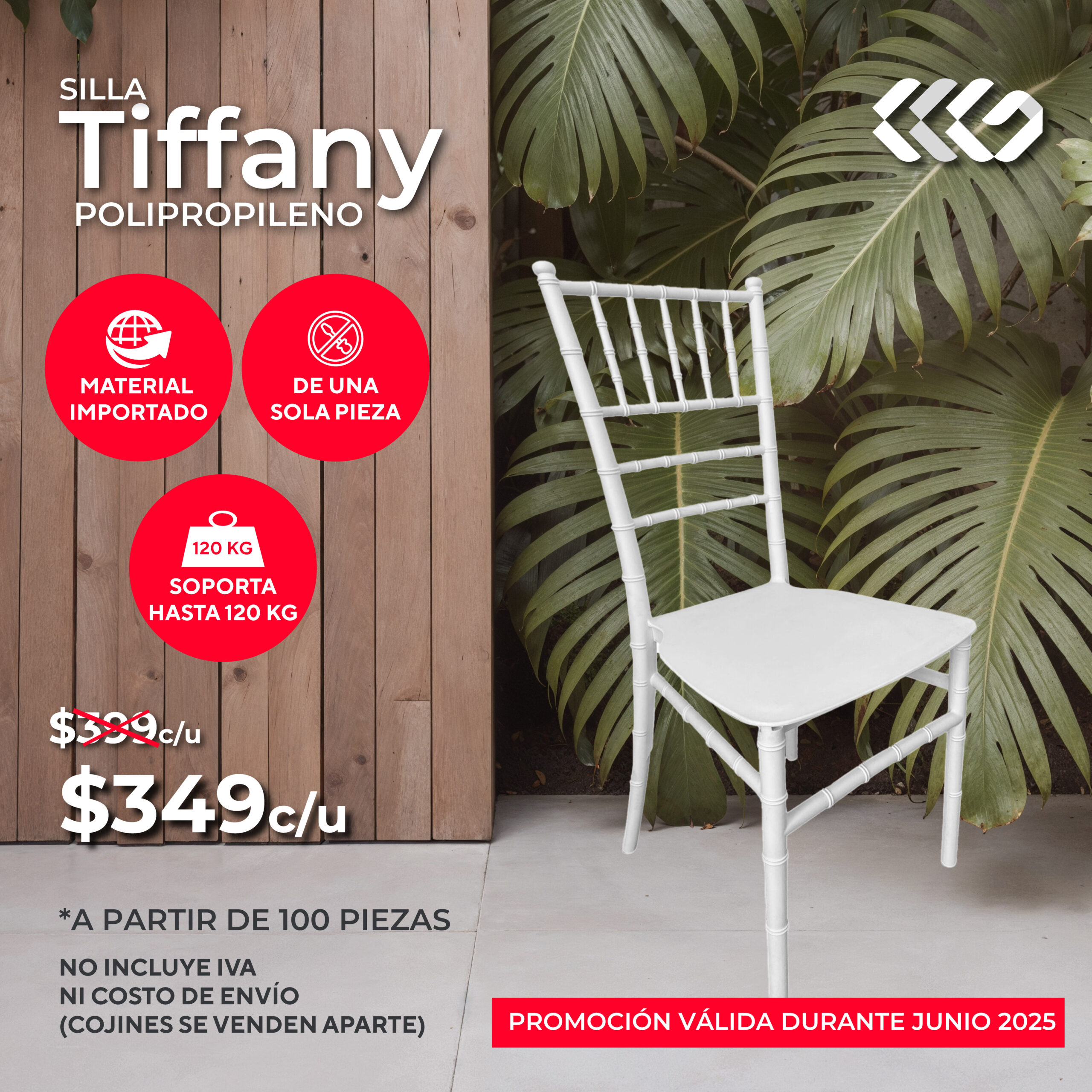 Silla Tiffany Blanca
