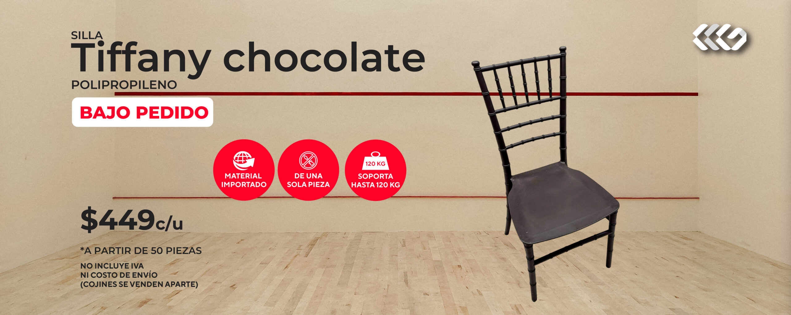 Silla tiffany chocolate