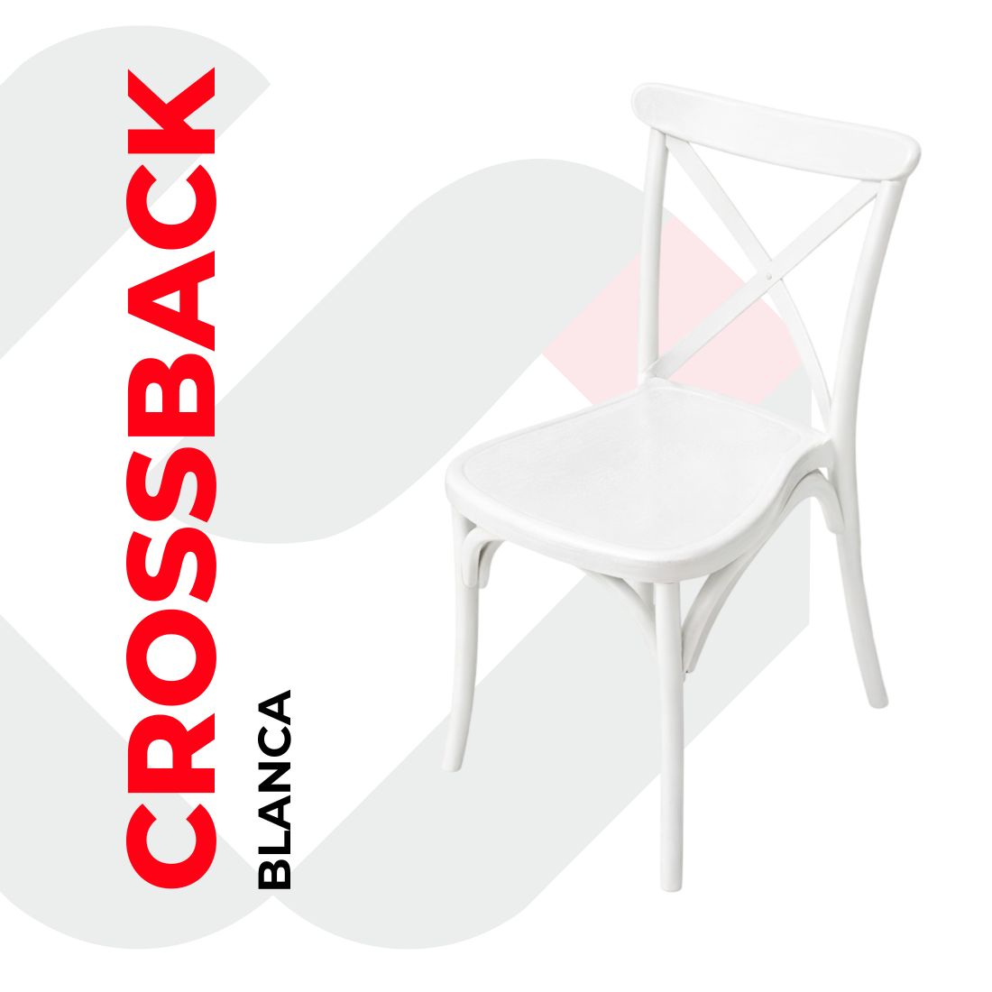 Sillas Crossback Polipropileno