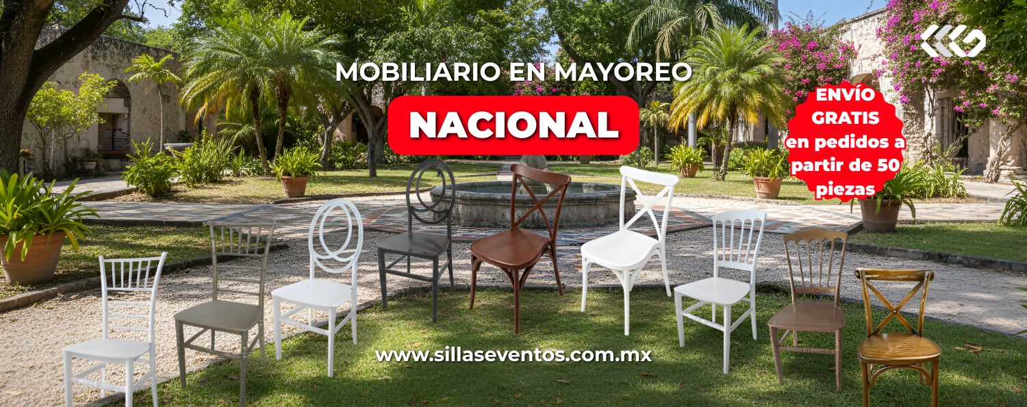 SILLAS PARA EVENTOS POR MAYOREO