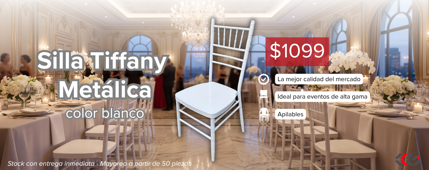 SILLA TIFFANY DE METAL